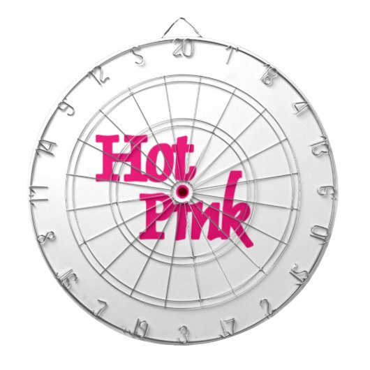 Heet Roze wit dartboard Dartbord (Voorkant)