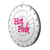 Heet Roze wit dartboard Dartbord (Voorkant Rechts)