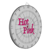 Heet Roze wit dartboard Dartbord (Voorkant Links)