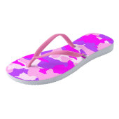 Heet Roze Wit en Paarse Camo Militaire Teenslipper Teenslippers (Schuin)