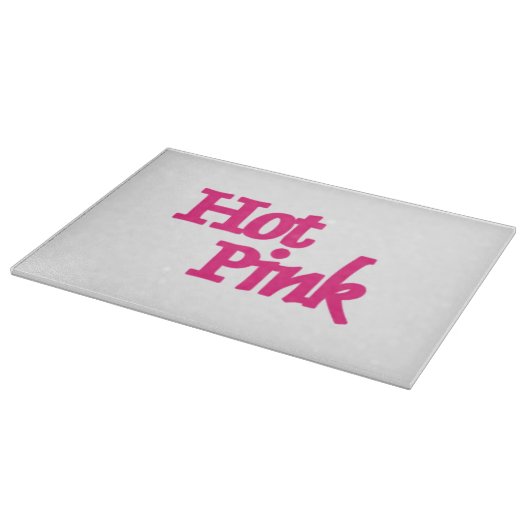 Heet Roze wit glas snijplank (Hoek)