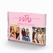 Heet roze zusters 3 foto collage Keepsake Gift (Rechts)