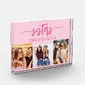 Heet roze zusters 3 foto collage Keepsake Gift (Links)