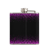 Heet roze zwart 50 en fabulous aangepaste naam mod heupfles (Achterkant)