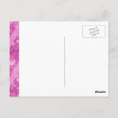 Heet roze, zwart | bruidsmeisje briefkaart (Achterkant)