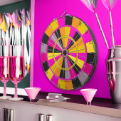 Heet Roze Zwart en Goud Gaming Room Plezier Dartbord