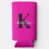 Heet Roze Zwarte Monogram (Achterkant)