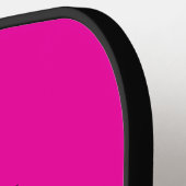 Heet Roze Zwarte Monogram Pickleball Paddle (Links Detail)