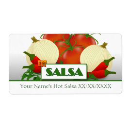 Heet Salsa PReservebliketiket Etiket