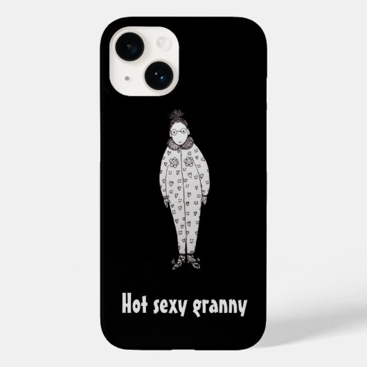 Heet sexy oma Case-Mate iPhone case (Achterkant)