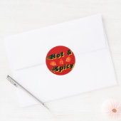 Heet & Spicy /5 Ronde Sticker (Envelop)