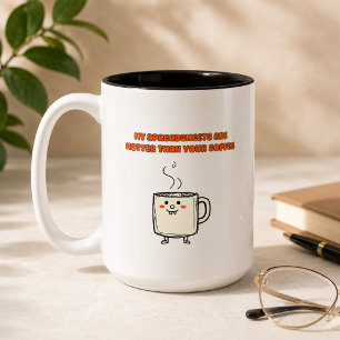 Heet Spreadsheet Office Humor Data Liefhebber Desi Tweekleurige Koffiemok