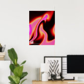 Heet Sunset Gradient poster (Thuiskantoor)