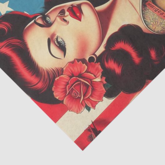 Heet  Tattoo Pin-up Tissuepapier (Detail)