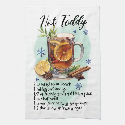 Heet Toddy Recept Koken Essentieel Theedoek (Verticaal)