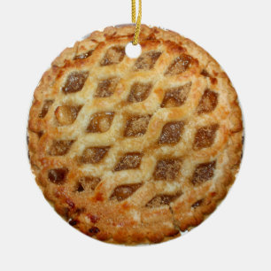 Heet verse appeltaart keramisch ornament