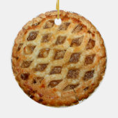 Heet verse appeltaart keramisch ornament (Achterkant)