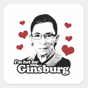 Heet voor Ginsburg Vierkante Sticker