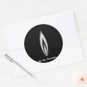 Heet vuur ronde sticker (Envelop)