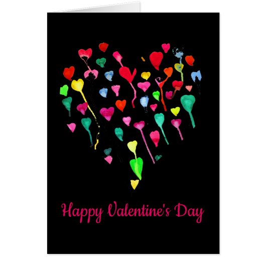 Heet witte Valentijnsdag regenboogkunst (Voorkant)