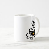 Heet zwart en zoet koffiemok (Voorkant rechts)
