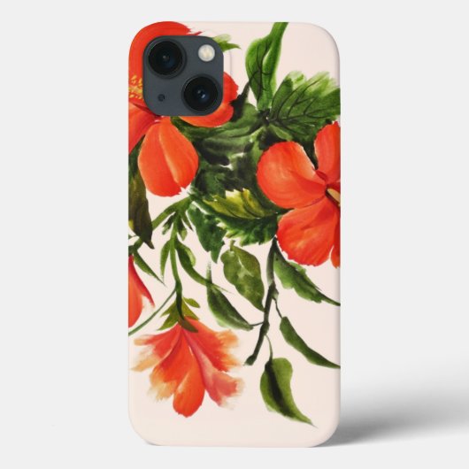 Heete Rode Hibiscus Case-Mate iPhone Case (Achterkant)