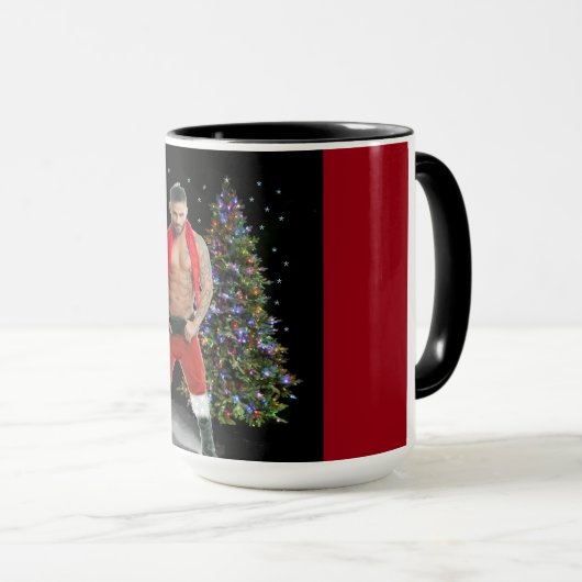 Heetste Hunk Buff Kerstmis Mok (Voorkant rechts)