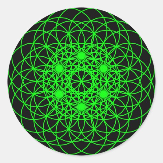 Hef de chakra "Liefde" op Ronde Sticker (Voorkant)