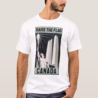 Hef de vlag Canada Memorial T-shirt op