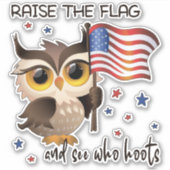 Hef de vlag op sticker (Voorkant)