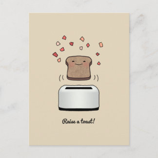 "Hef een toast op!" Briefkaart