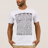 Hef elke stem en het Zing Gedicht op T-shirt (Voorkant)