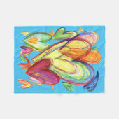 Hef Harde kunsten Kunst zachte vloeren Aangepaste  Fleece Deken (Voorkant (Horizontaal))