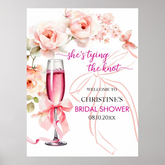 Hef het glas omhoog Ze bindt het knoop Vrijgezelle Poster (Voorkant)