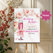 Hef het glas omhoog Ze bindt het knoop Vrijgezelle Poster