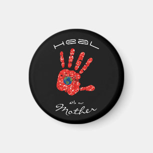 Hef met onze moeder aarde MMIW Black Magneet