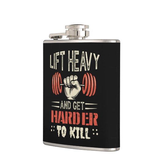 Hef zwaar op en wordt moeilijker te doden heupfles (Links)