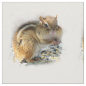 Hefbare Chipmunk Fabric Stof (Close Up)