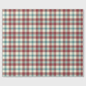 Heffalump Navy Rood Beige Plaid Wrapping Papier (Vlak)