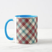Heffalump Rouge Bleu Beige Plaid Coffee Mug (Gauche)