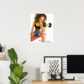 Hefgewicht vrouw poster (Thuiskantoor)