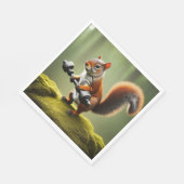 Hefgewichten van eekhoorns servet (Hoek)