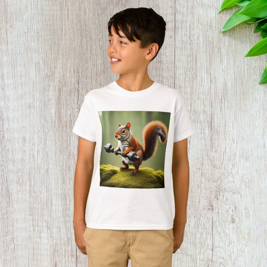 Hefgewichten van eekhoorns t-shirt