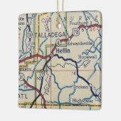 Heflin AL  Map Keramisch Ornament (Links)