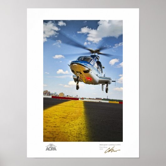 Hefschroeflanding in NYC-galerie Poster (Voorkant)