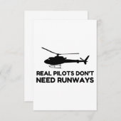 Hefschroefvliegtuigen Bedankkaart (Voorkant / Achterkant)