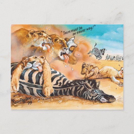 Heftig leven briefkaart (Voorkant)