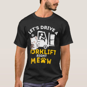 Heftruck operator katten AMP gecertificeerde heftr T-shirt