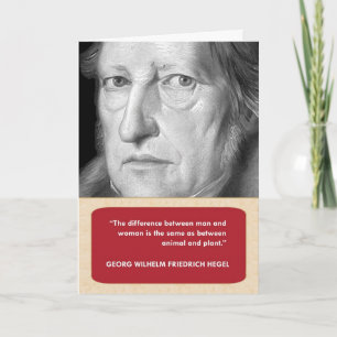Hegel Anti-Valentijnsdag Card Feestdagen Kaart