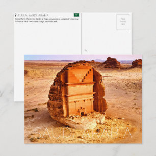 Hegra, Al Ula, Arabie saoudite Carte postale de vo